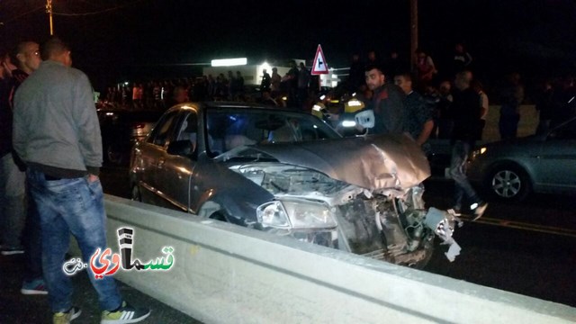 جت باقة : حادث طرق مروع بالقرب من مقهى البترا يسفر عن اصابة خطيرة واخرى متوسطة